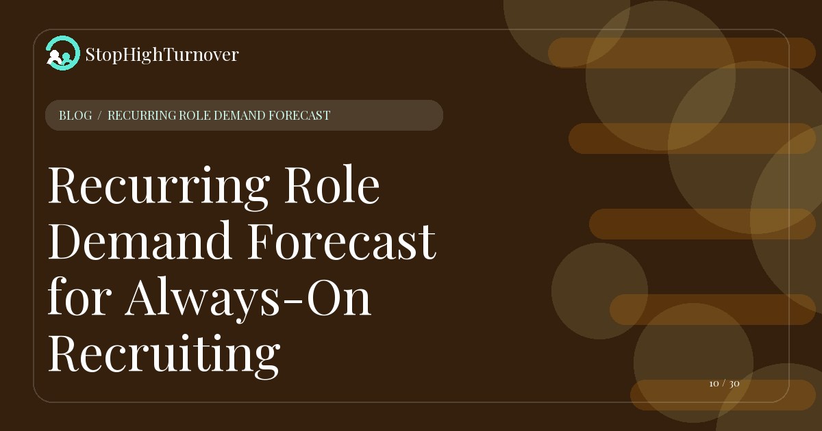 Illustration for Recurring Role Demand Forecast for Always-On Recruiting