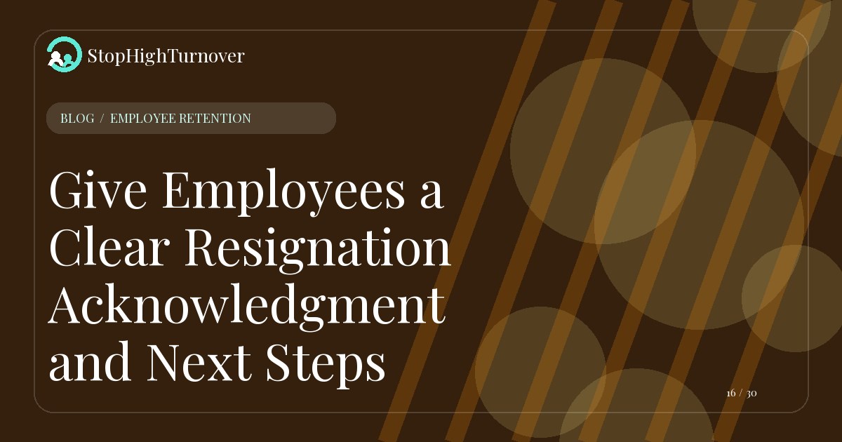 Editorial illustration for Give Employees a Clear Resignation Acknowledgment and Next Steps