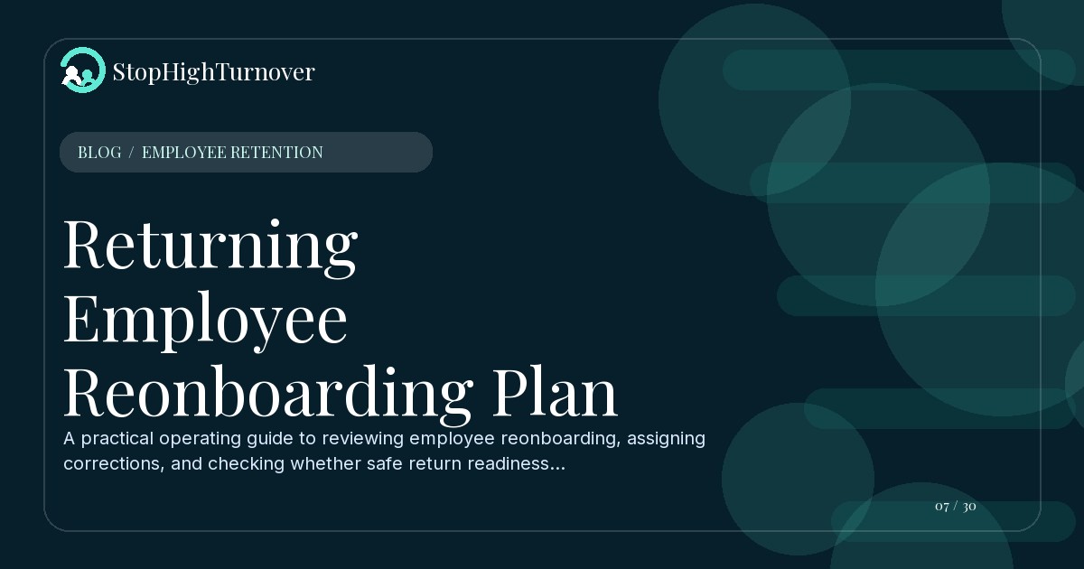 Illustration for Returning Employee Reonboarding Plan