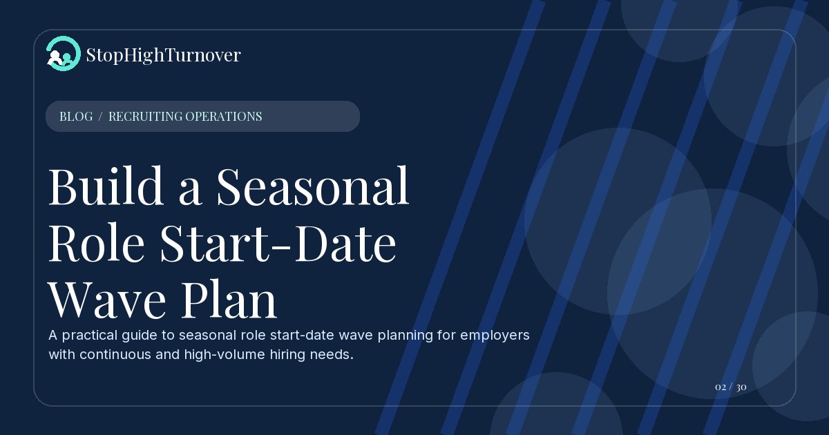 Editorial illustration for Build a Seasonal Role Start-Date Wave Plan