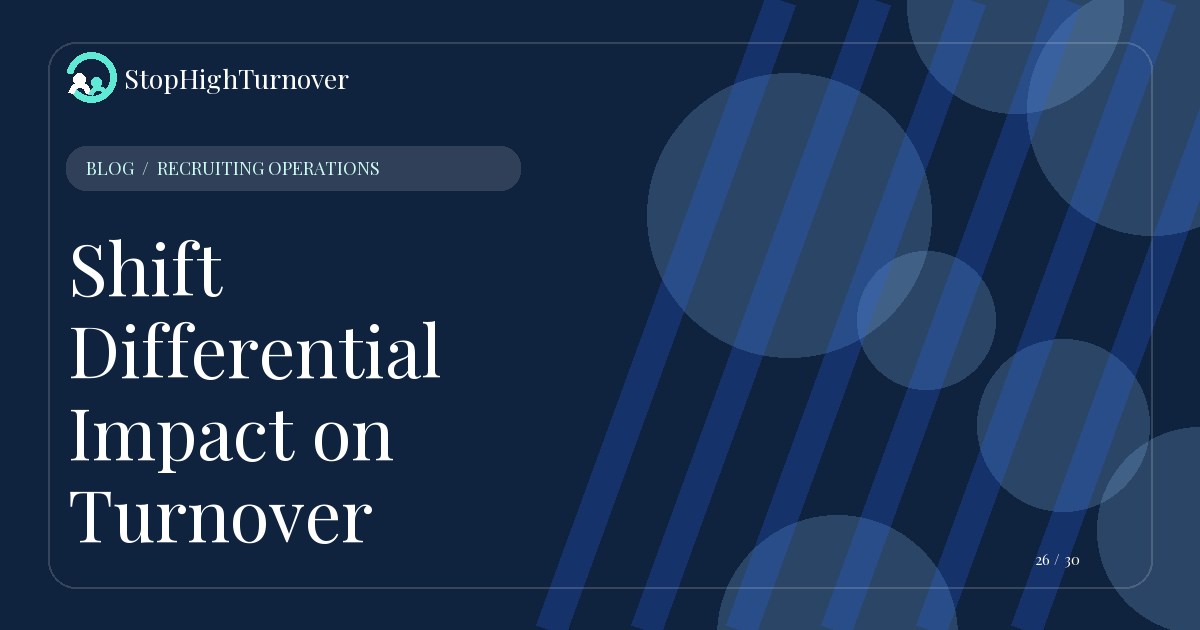 Illustration for Shift Differential Impact on Turnover