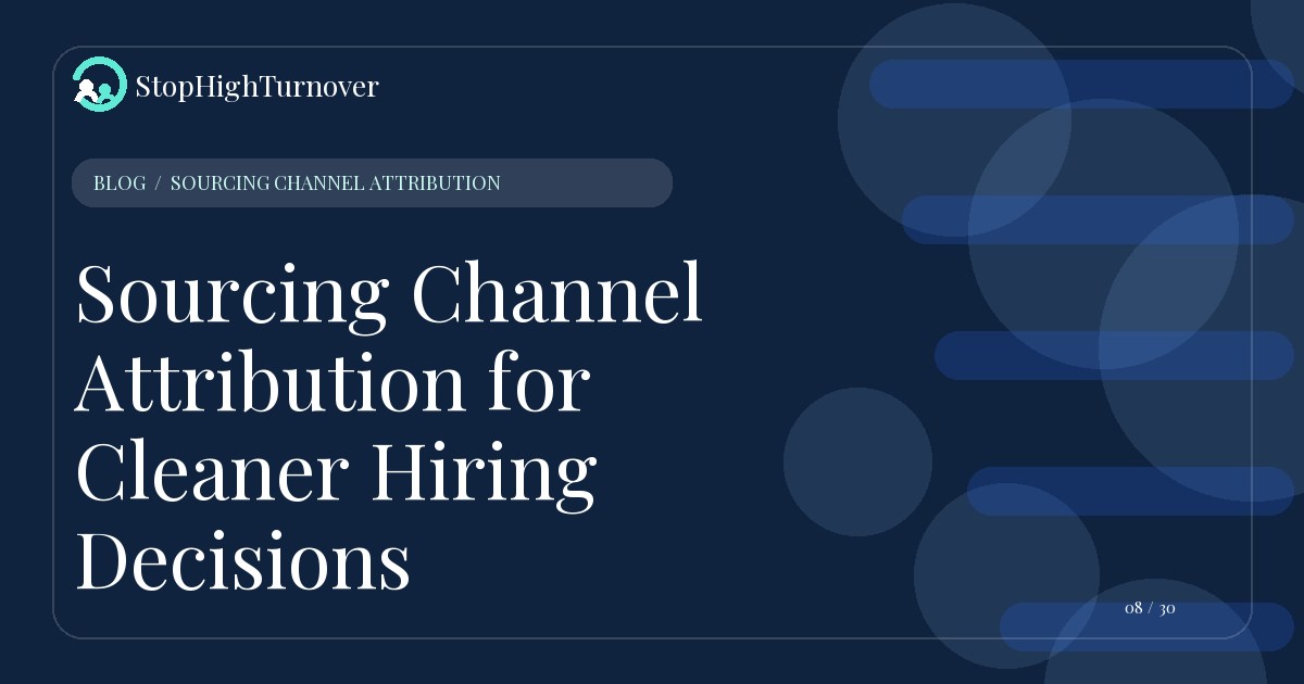 Illustration for Sourcing Channel Attribution for Cleaner Hiring Decisions