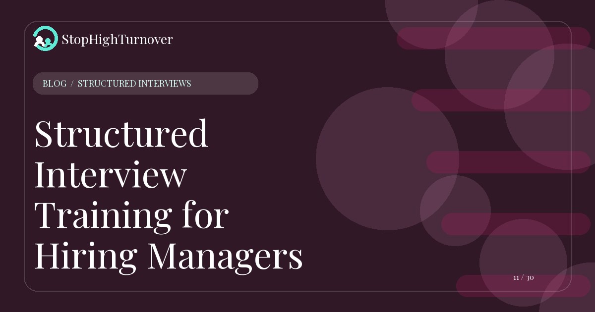 Illustration for Structured Interview Training for Hiring Managers