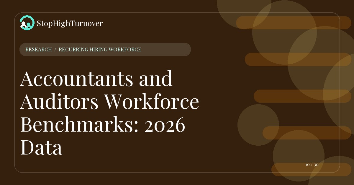 Research resource about Accountants and Auditors Workforce Benchmarks: 2026 Data