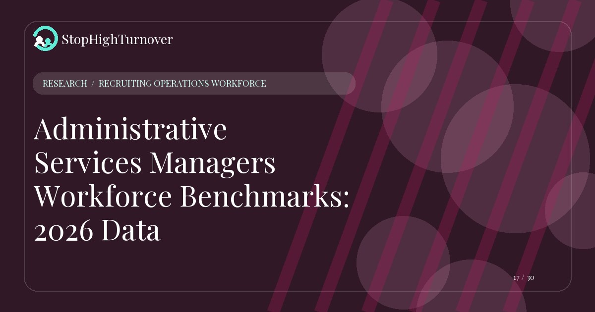 Research resource about Administrative Services Managers Workforce Benchmarks: 2026 Data
