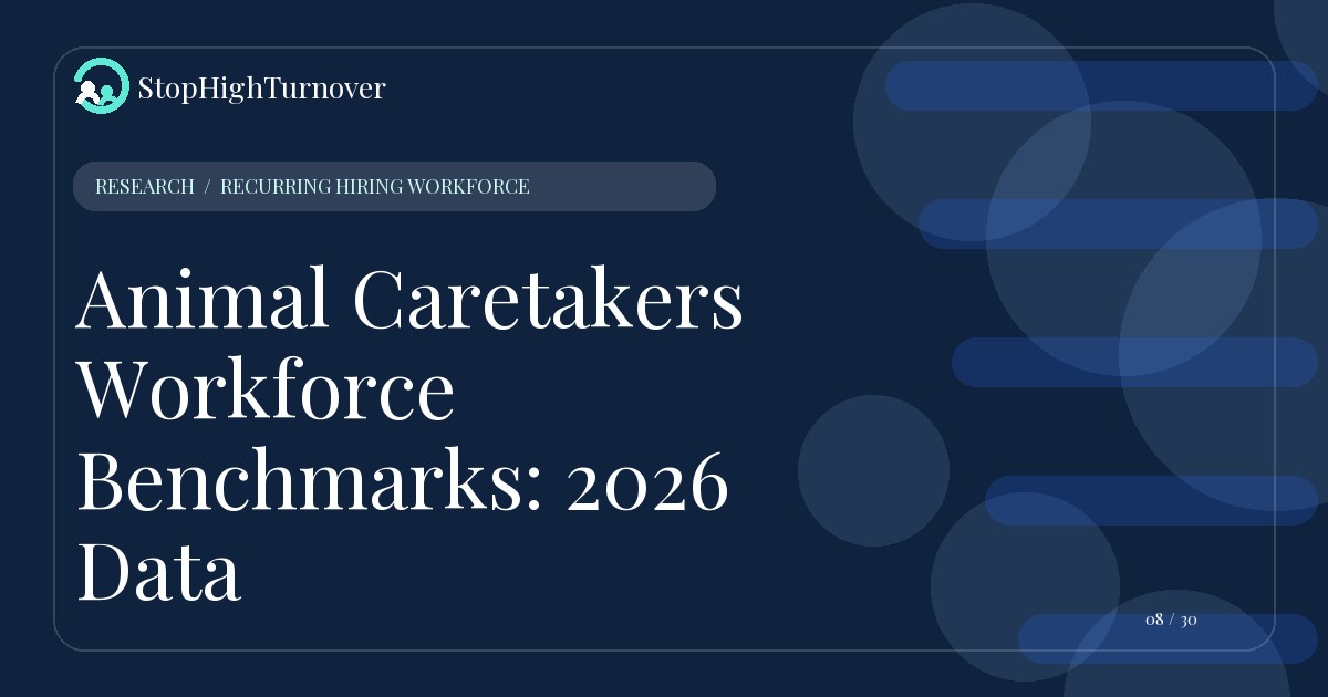 Research resource about Animal Caretakers Workforce Benchmarks: 2026 Data