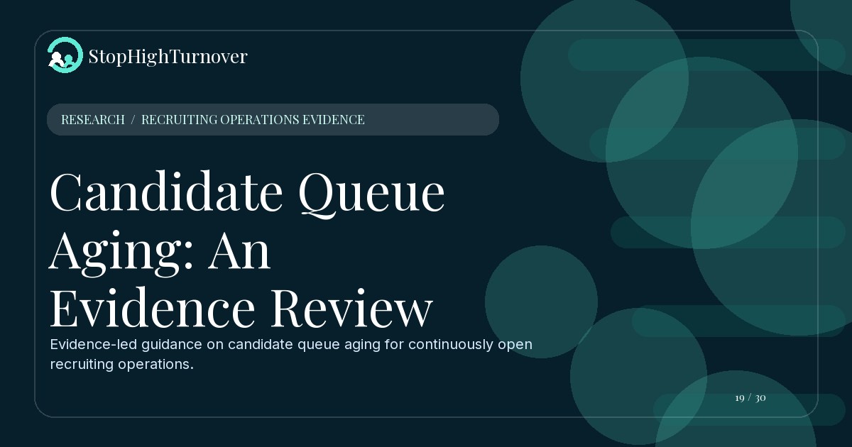Research summary for Candidate Queue Aging: An Evidence Review