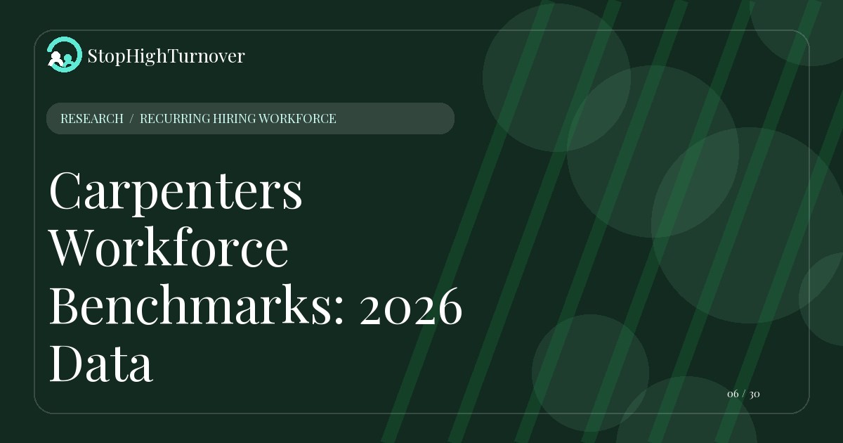 Research resource about Carpenters Workforce Benchmarks: 2026 Data
