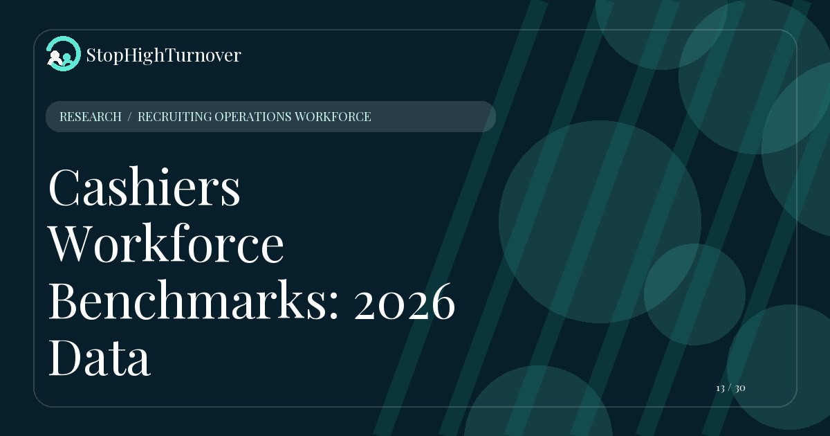 Research resource about Cashiers Workforce Benchmarks: 2026 Data