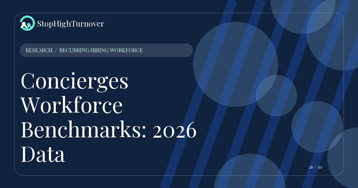 Research resource about Concierges Workforce Benchmarks: 2026 Data