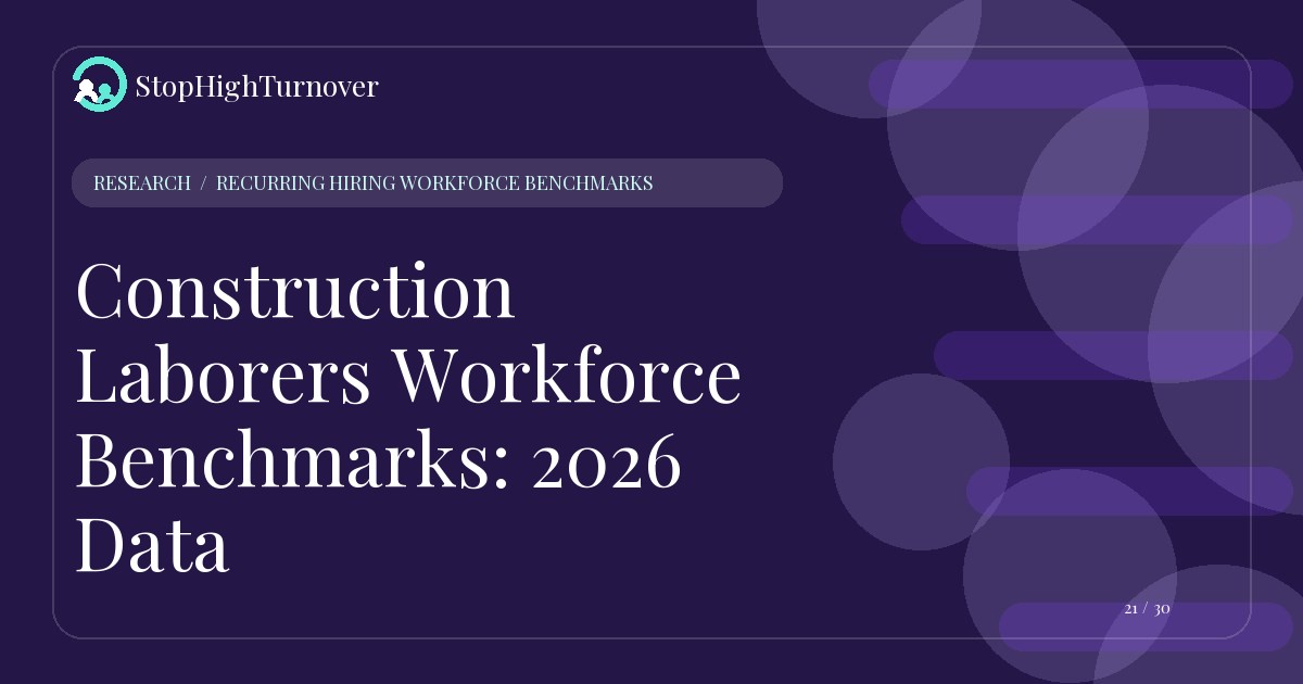 Research resource about Construction Laborers Workforce Benchmarks: 2026 Data