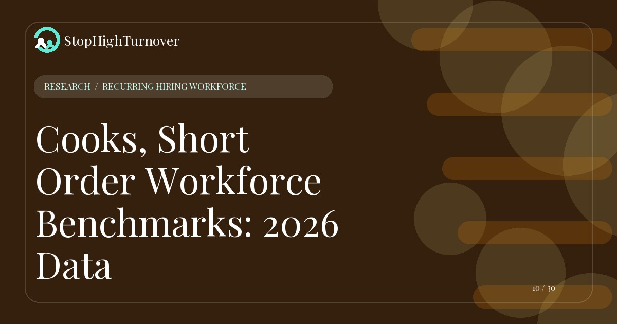 Research summary for Cooks, Short Order Workforce Benchmarks: 2026 Data