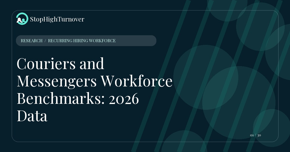 Research resource about Couriers and Messengers Workforce Benchmarks: 2026 Data