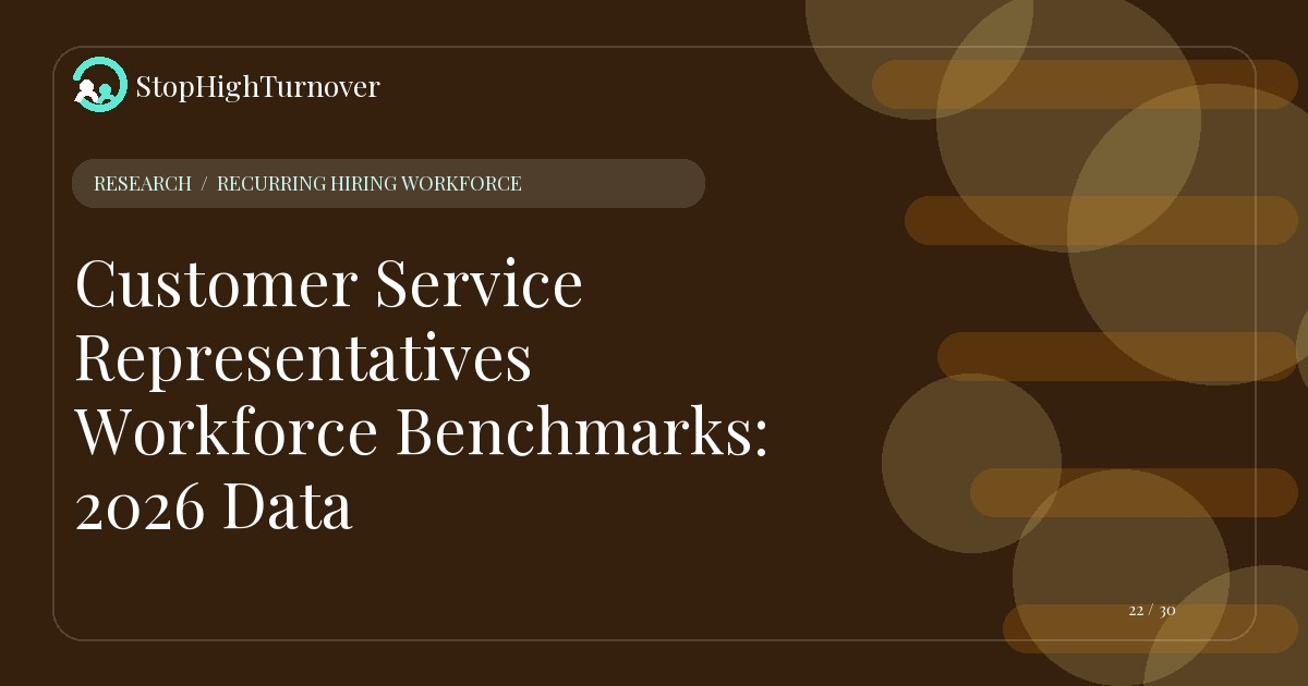 Research resource about Customer Service Representatives Workforce Benchmarks: 2026 Data