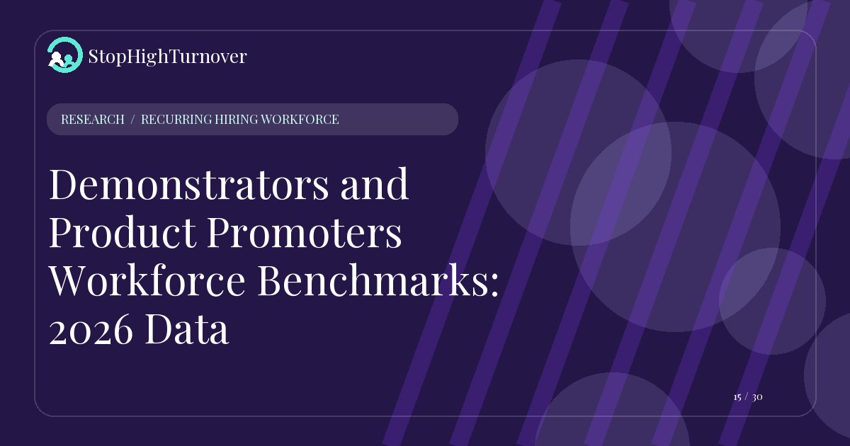 Research resource about Demonstrators and Product Promoters Workforce Benchmarks: 2026 Data