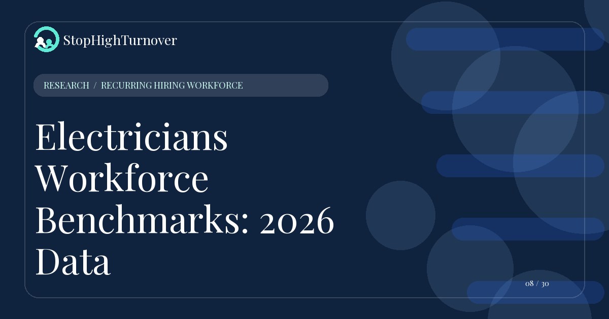 Research resource about Electricians Workforce Benchmarks: 2026 Data