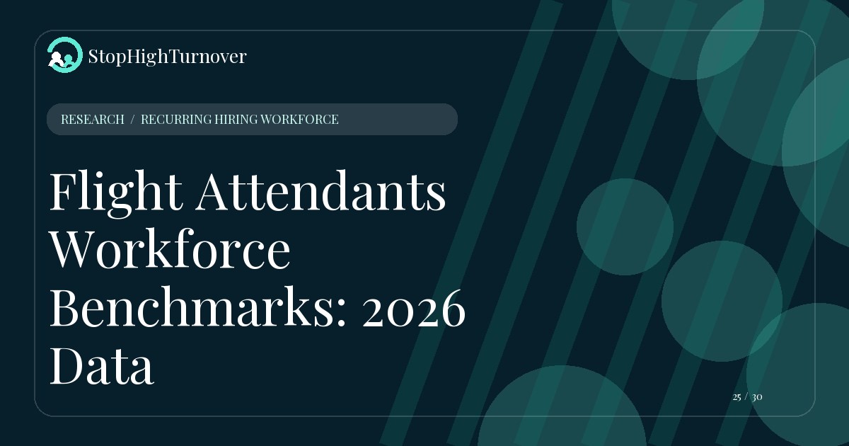 Research resource about Flight Attendants Workforce Benchmarks: 2026 Data