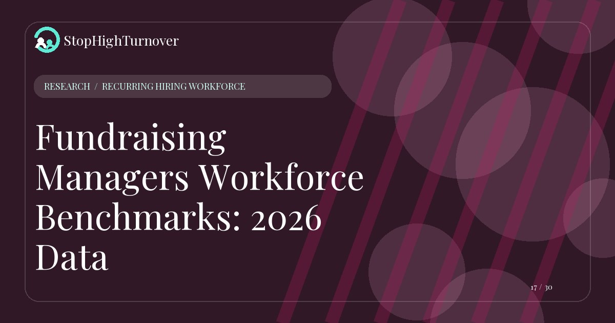 Research resource about Fundraising Managers Workforce Benchmarks: 2026 Data