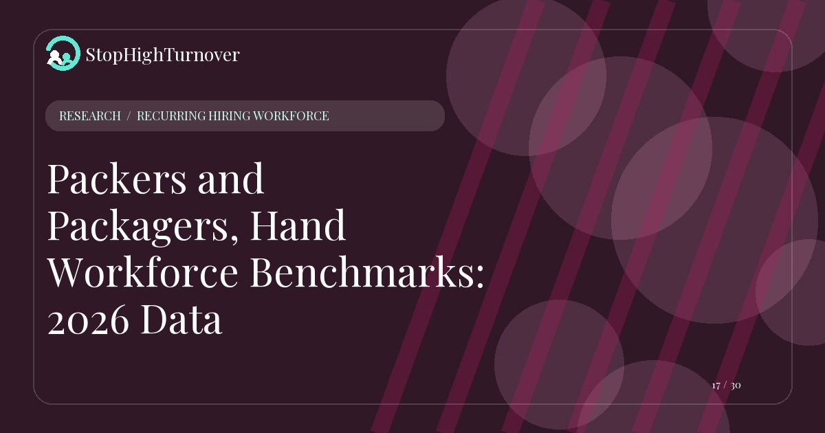 Research resource about Packers and Packagers, Hand Workforce Benchmarks: 2026 Data