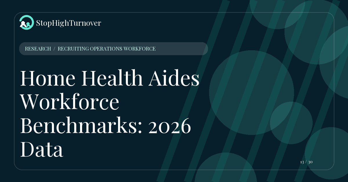 Research resource about Home Health Aides Workforce Benchmarks: 2026 Data