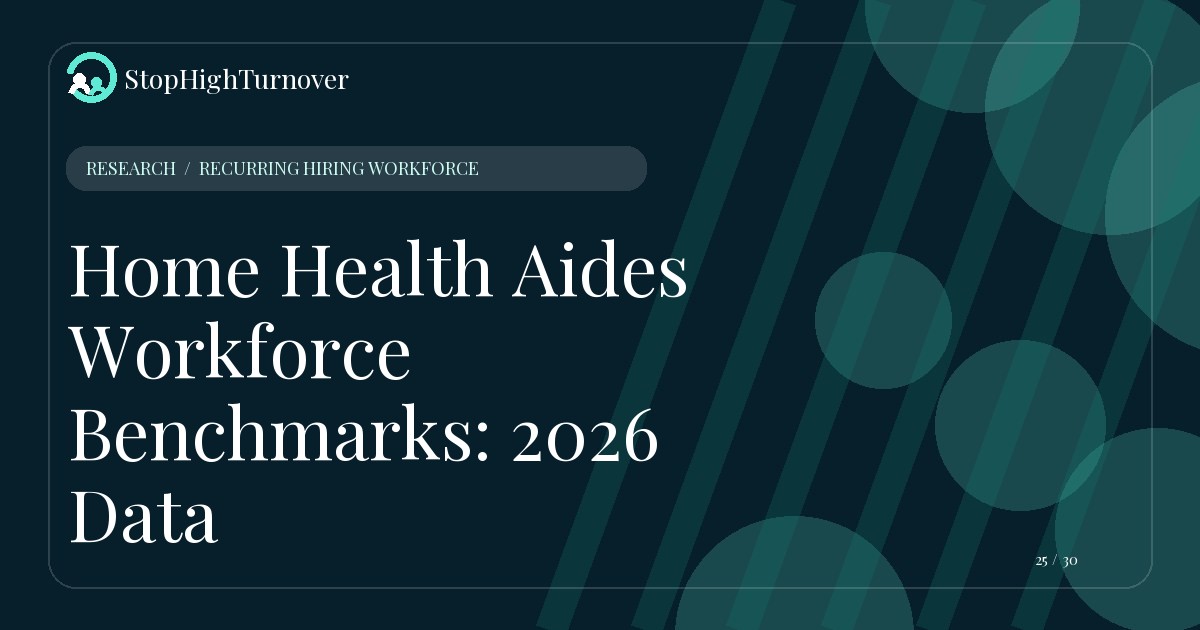 Research resource about Home Health Aides Workforce Benchmarks: 2026 Data