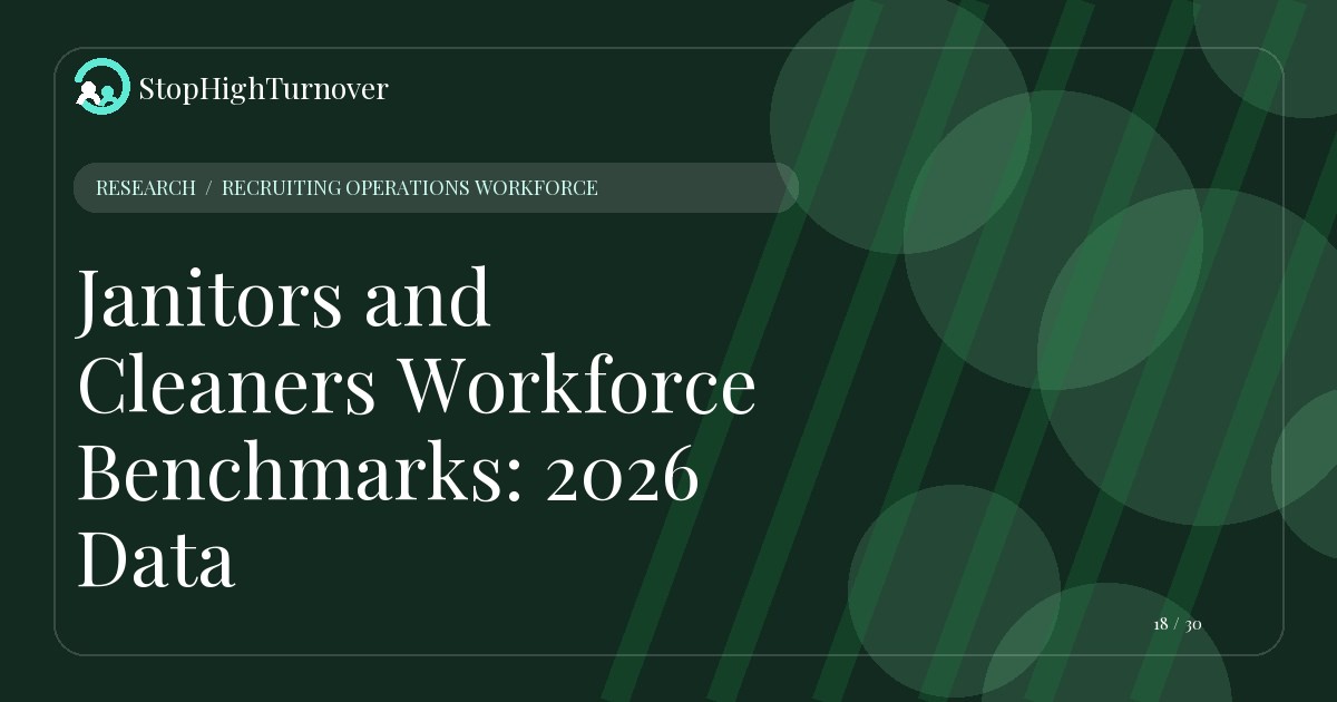 Research resource about Janitors and Cleaners Workforce Benchmarks: 2026 Data