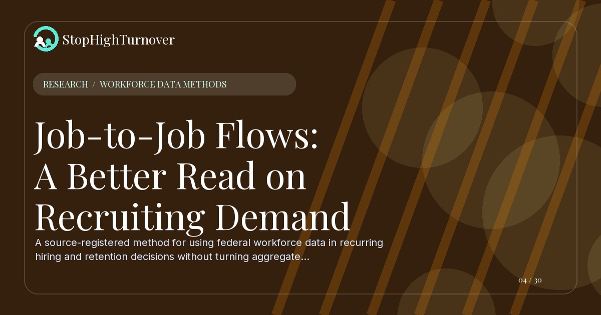 Data guide about Job-to-Job Flows: A Better Read on Recruiting Demand