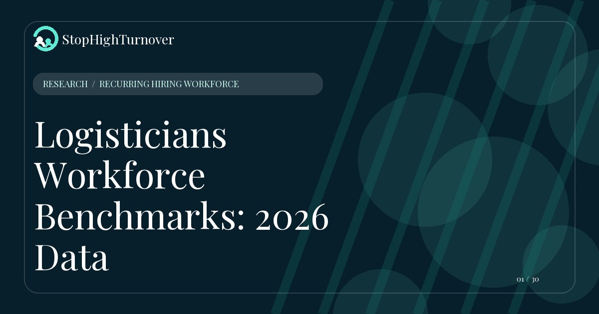 Research resource about Logisticians Workforce Benchmarks: 2026 Data