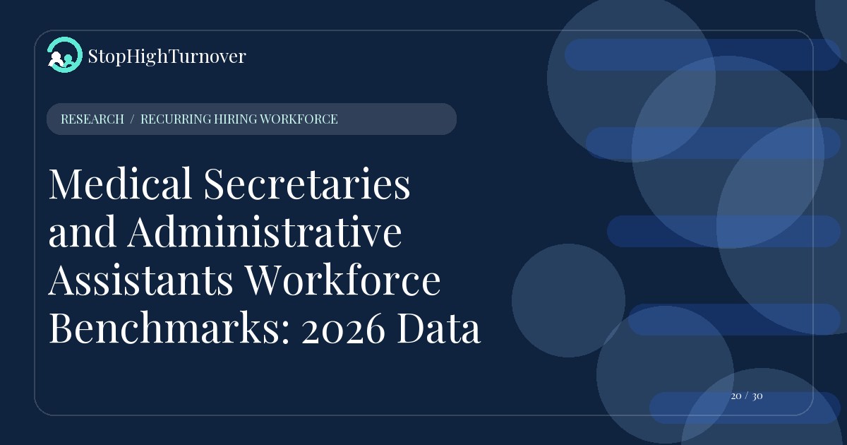Research resource about Medical Secretaries and Administrative Assistants Workforce Benchmarks: 2026 Data