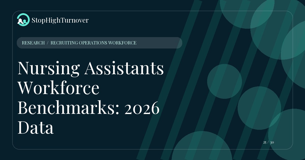 Research resource about Nursing Assistants Workforce Benchmarks: 2026 Data