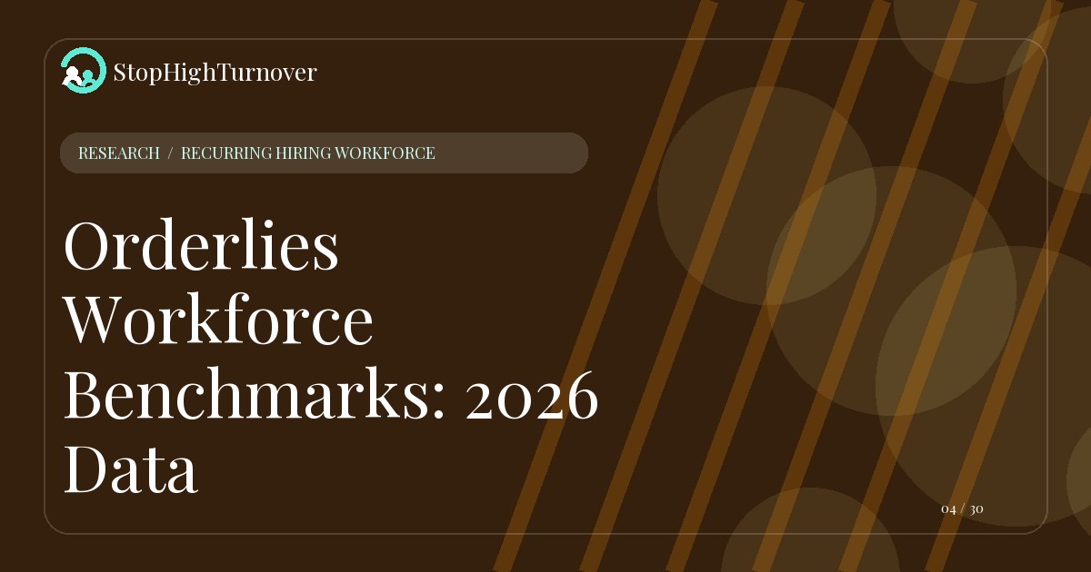 Research resource about Orderlies Workforce Benchmarks: 2026 Data