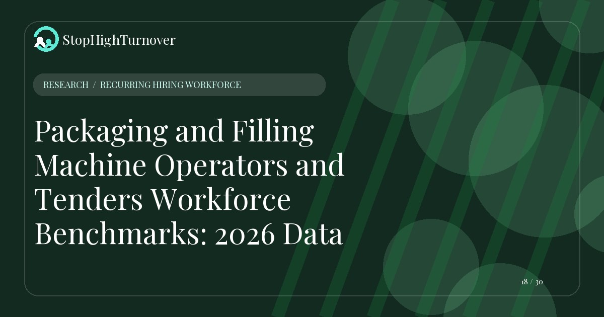 Research resource about Packaging and Filling Machine Operators and Tenders Workforce Benchmarks: 2026 Data