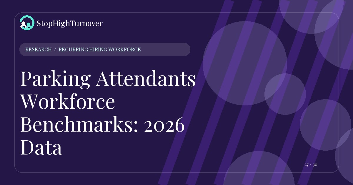 Research resource about Parking Attendants Workforce Benchmarks: 2026 Data