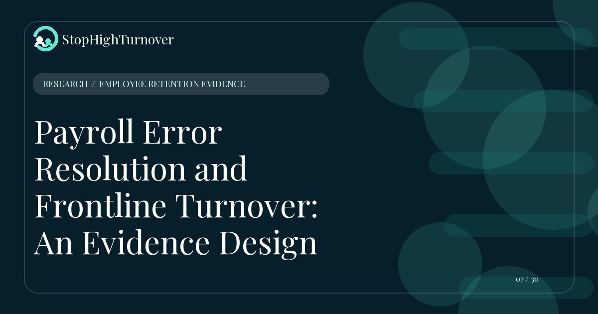 Data guide about Payroll Cutoff Receipts and Correction Resolution: An Evidence Plan