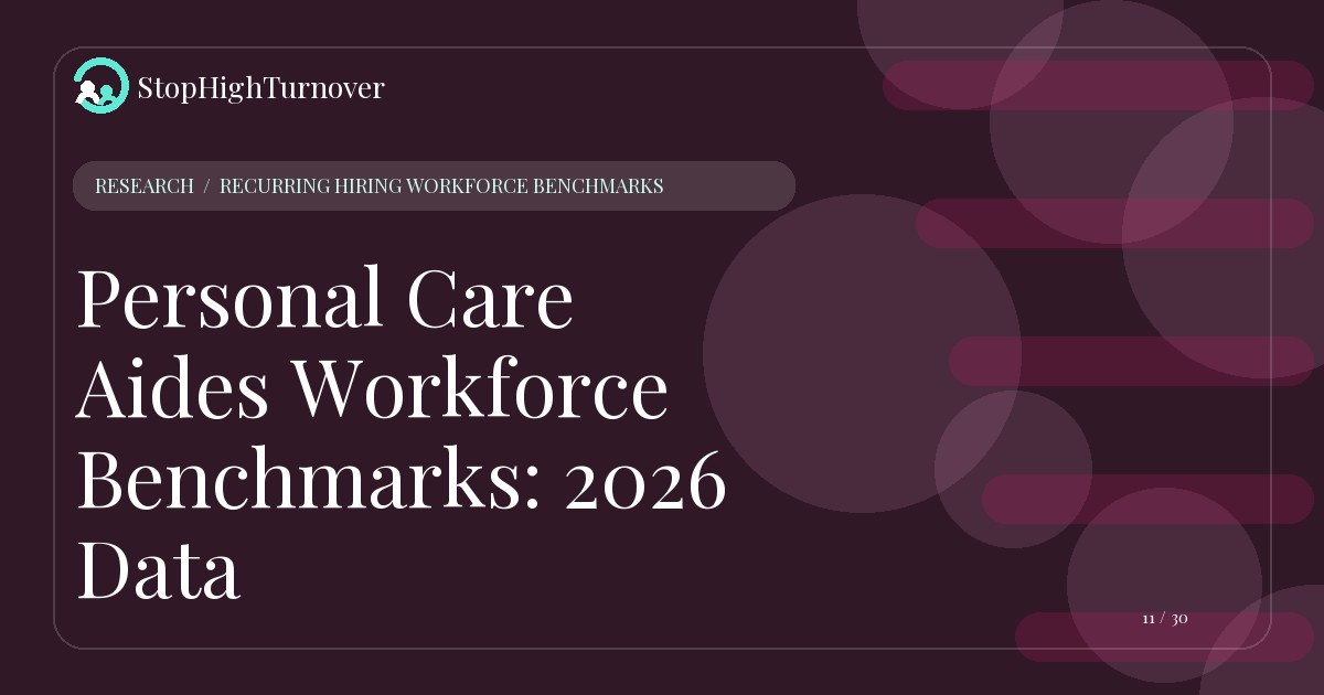 Research resource about Personal Care Aides Workforce Benchmarks: 2026 Data