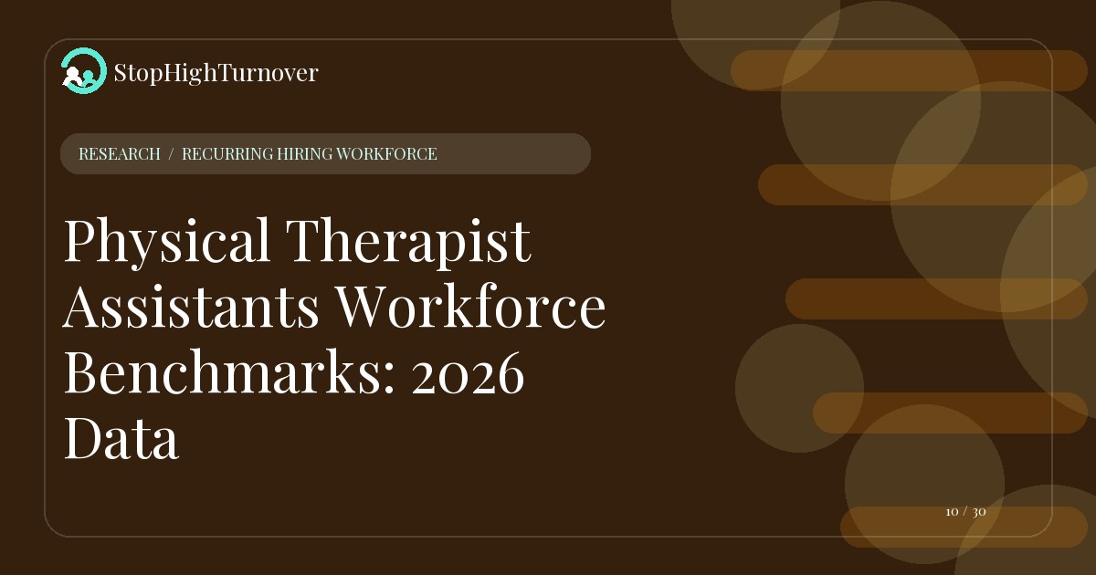 Research summary for Physical Therapist Assistants Workforce Benchmarks: 2026 Data