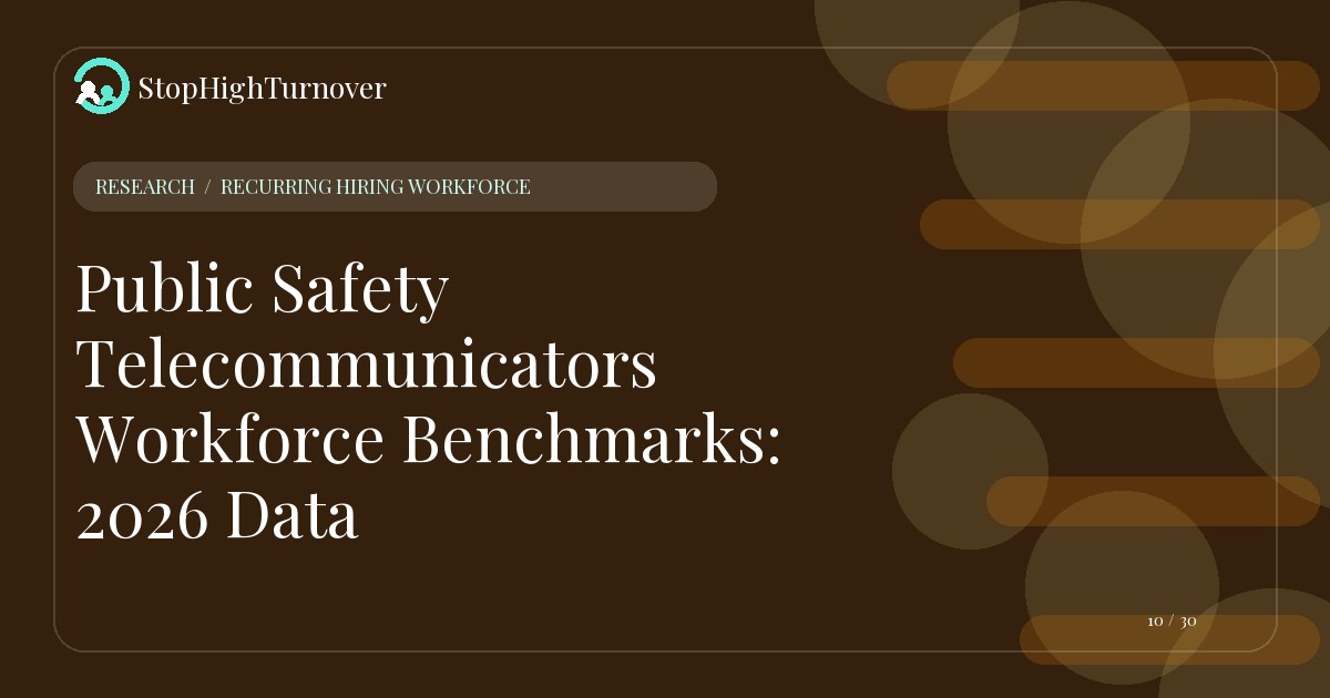 Research summary for Public Safety Telecommunicators Workforce Benchmarks: 2026 Data