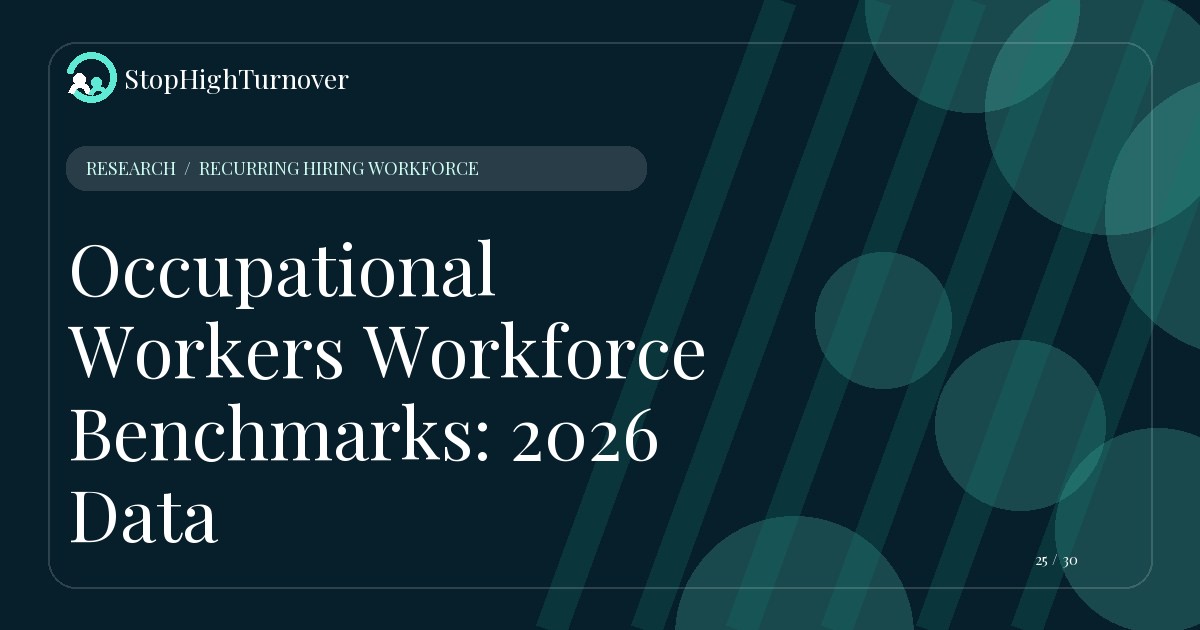 Research resource about Occupational Workers Workforce Benchmarks: 2026 Data