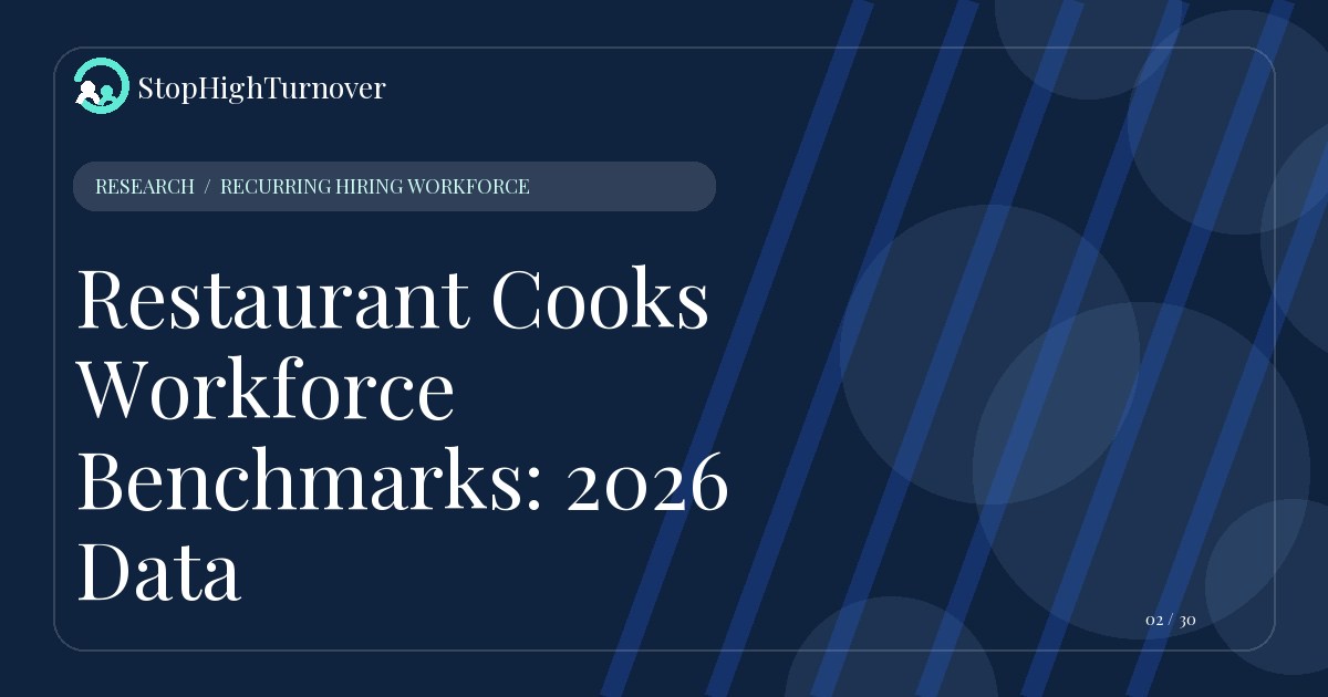 Research resource about Restaurant Cooks Workforce Benchmarks: 2026 Data