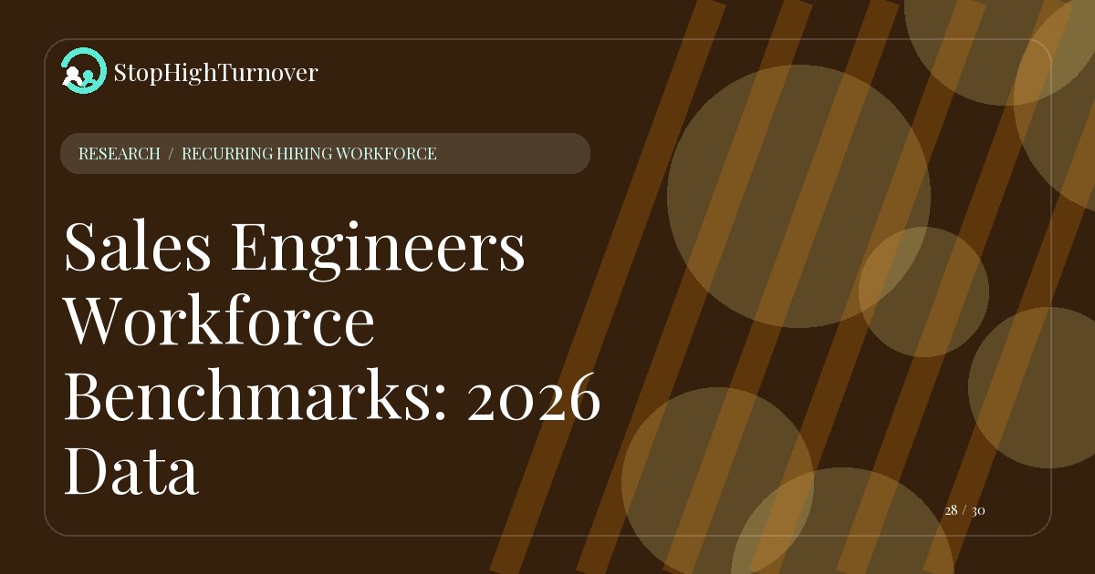 Research resource about Sales Engineers Workforce Benchmarks: 2026 Data