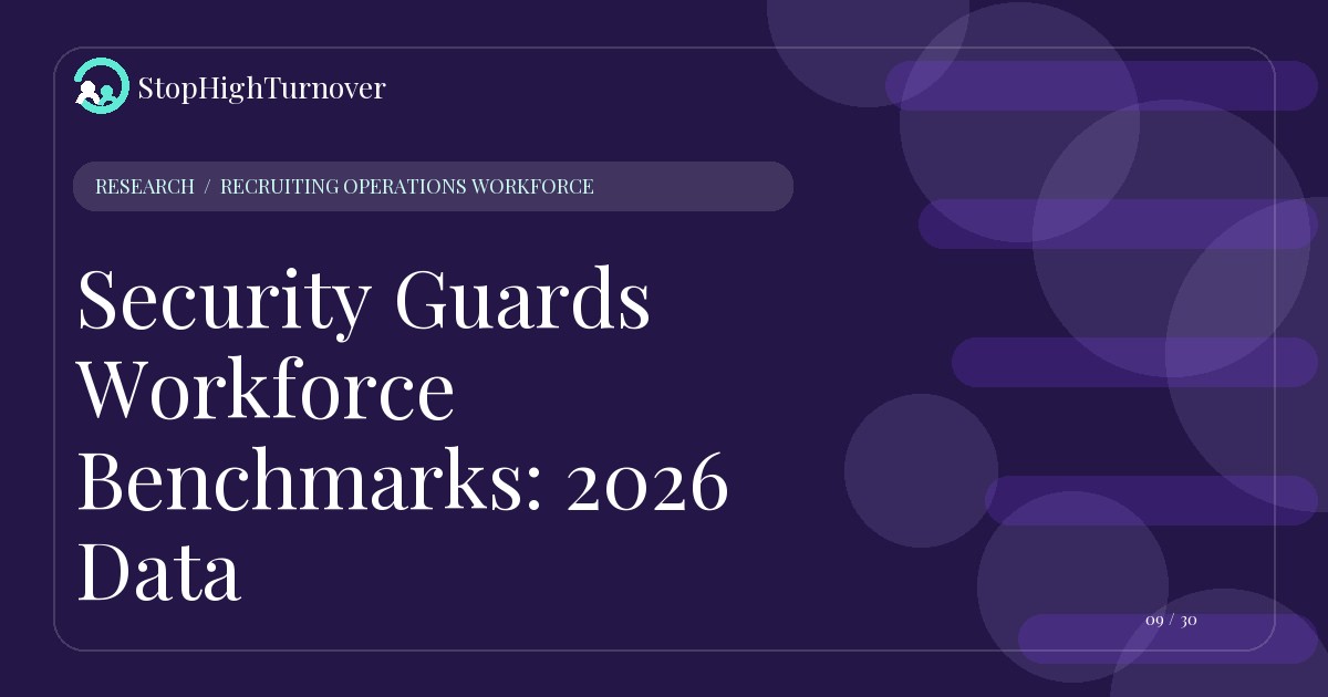 Research resource about Security Guards Workforce Benchmarks: 2026 Data
