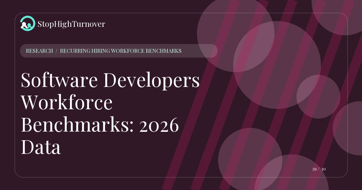 Research resource about Software Developers Workforce Benchmarks: 2026 Data