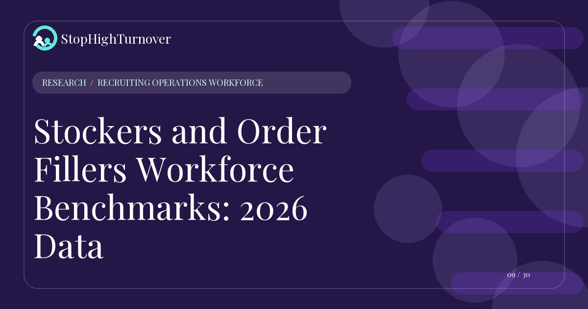 Research resource about Stockers and Order Fillers Workforce Benchmarks: 2026 Data