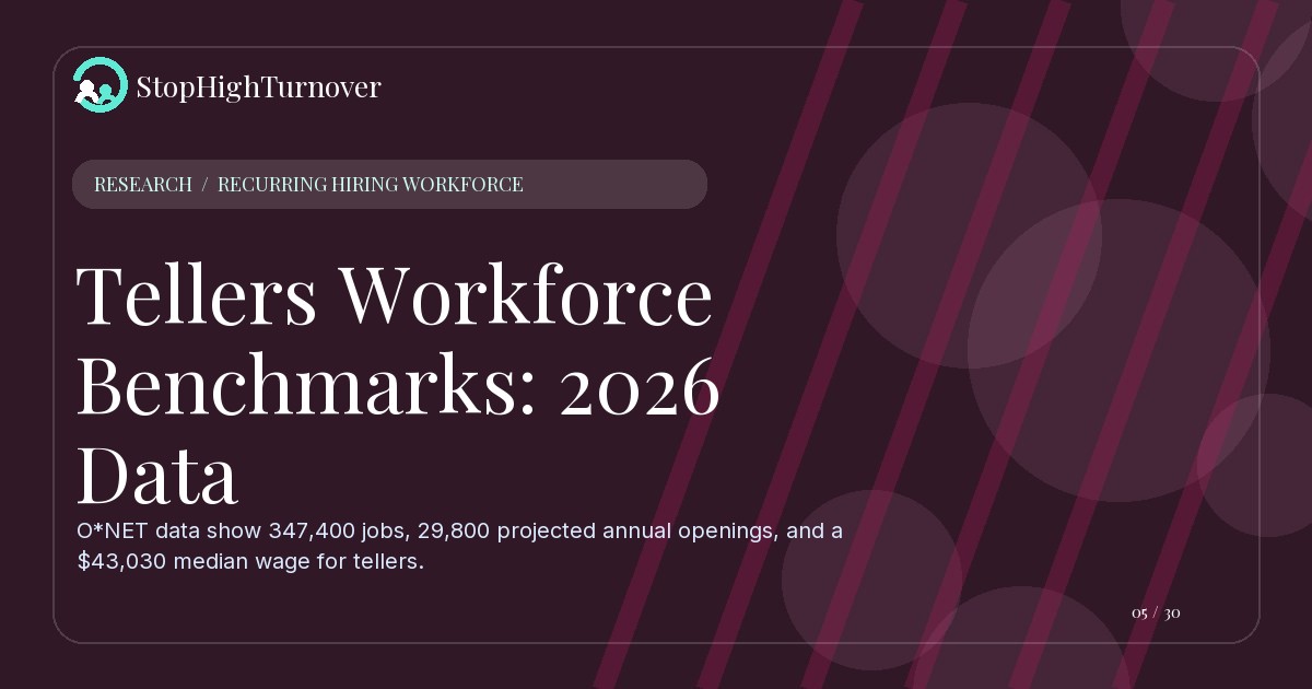 Research resource about Tellers Workforce Benchmarks: 2026 Data