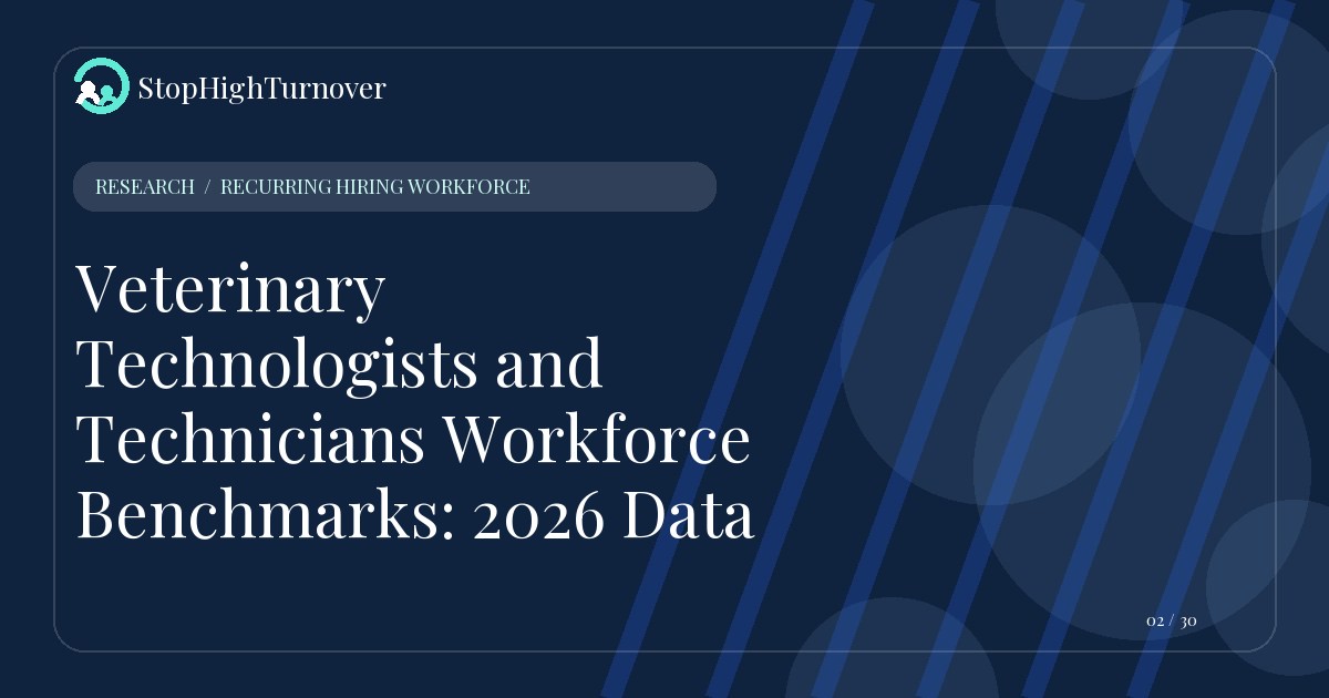 Research resource about Veterinary Technologists and Technicians Workforce Benchmarks: 2026 Data