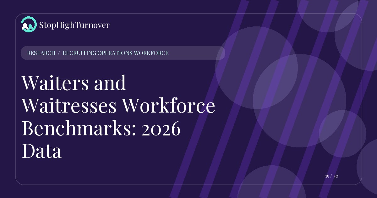 Research resource about Waiters and Waitresses Workforce Benchmarks: 2026 Data